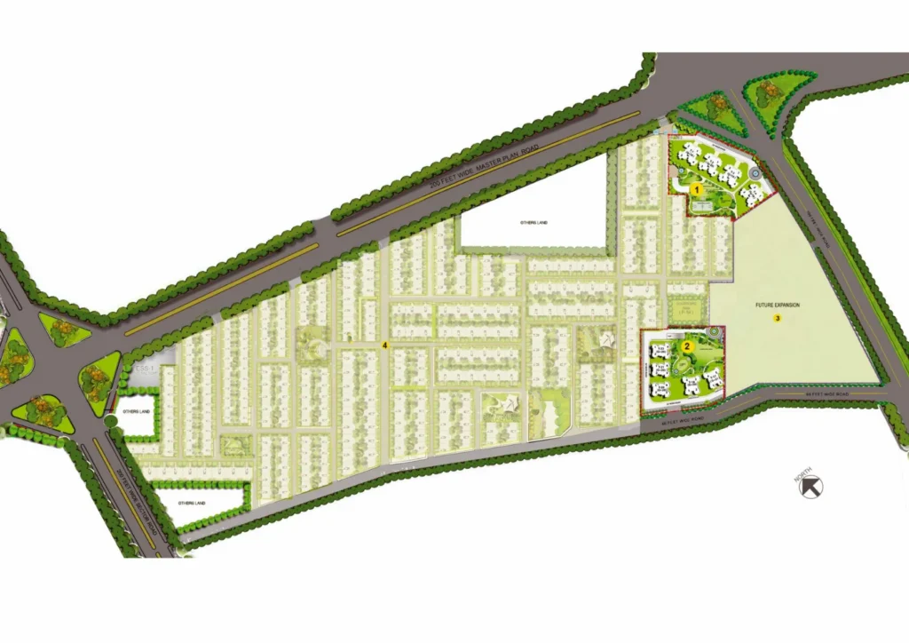3 BHK with 2 Utility 2875 SQFT Penthouse in New Chandigarh Floor Plan